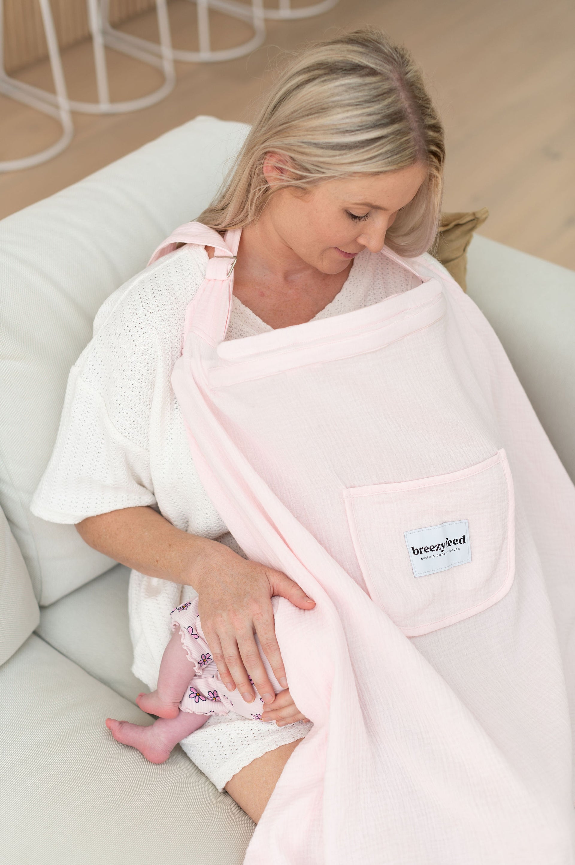 HNHUAMING Nursing Pillow Cover For Girls Boys, Stretchy Baby Breastfeeding Pillow Covers Removable Feeding Pillowcase Ultra Soft Comfortable Slipcover For Newborn Pink Floral Price In Saudi Arabia 88987580